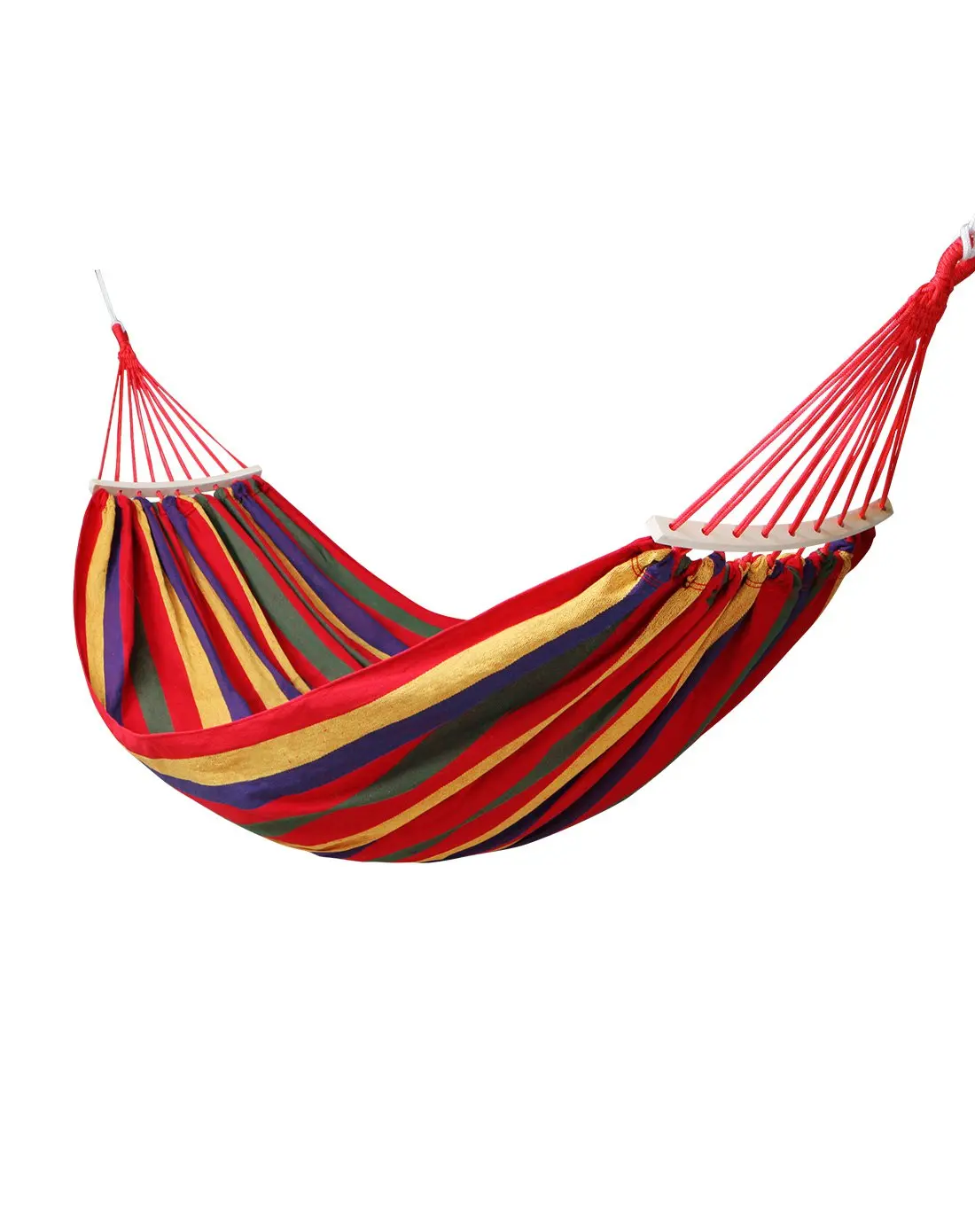 Portable 2-Person Adult Parachute Nylon Hammock with Padded off Bed Swing Hammock for Outdoor Camping and Tent Use