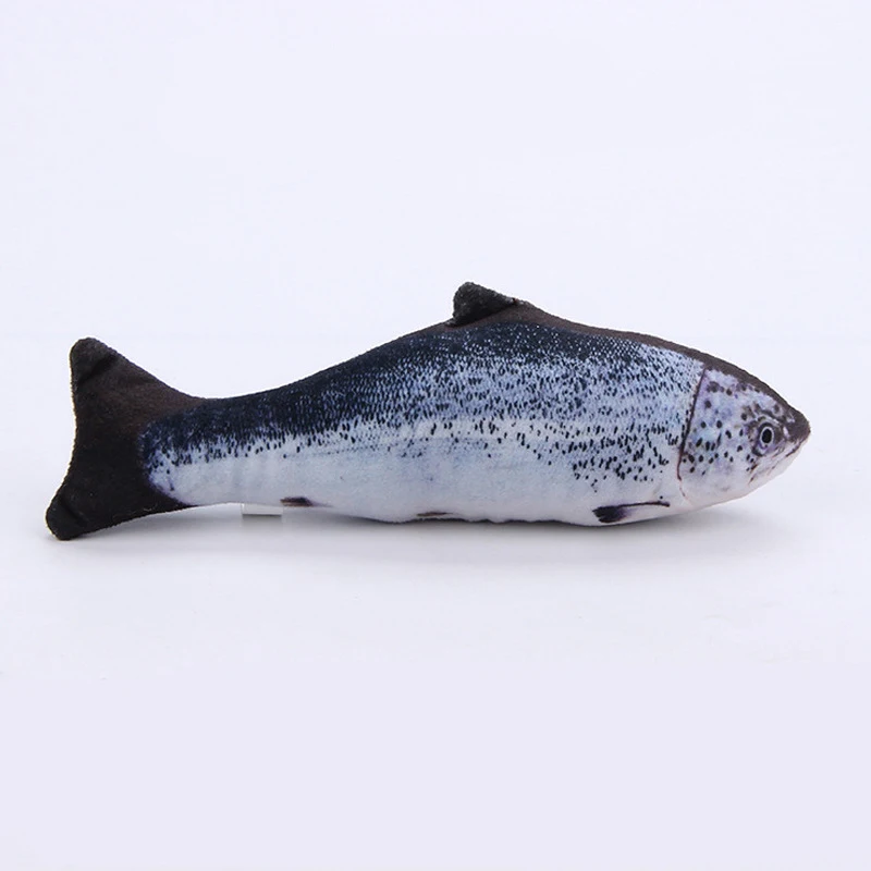 Joyfamily Floppy Fish Cat Toy Moving Fish Interactive Flopping Cat Kicker Fish Dancing Wiggle Catnip Toys For Cat