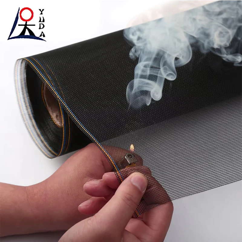 Heat resistant fiberglass window screen mesh mosquito security decorative fly screen for window