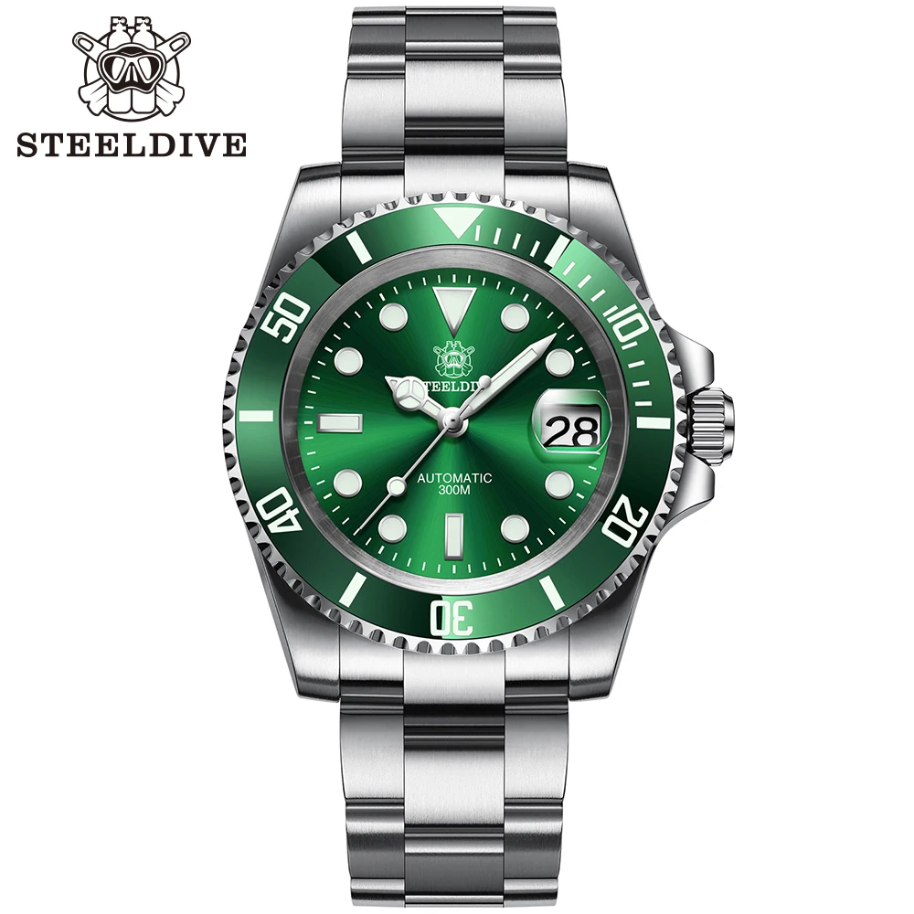 SD1953 Steeldive Brand 2020 New Arrival 41MM Stainless Steel Case Ceramic Bezel NH35 Automatic Mens Dive Wristwatch