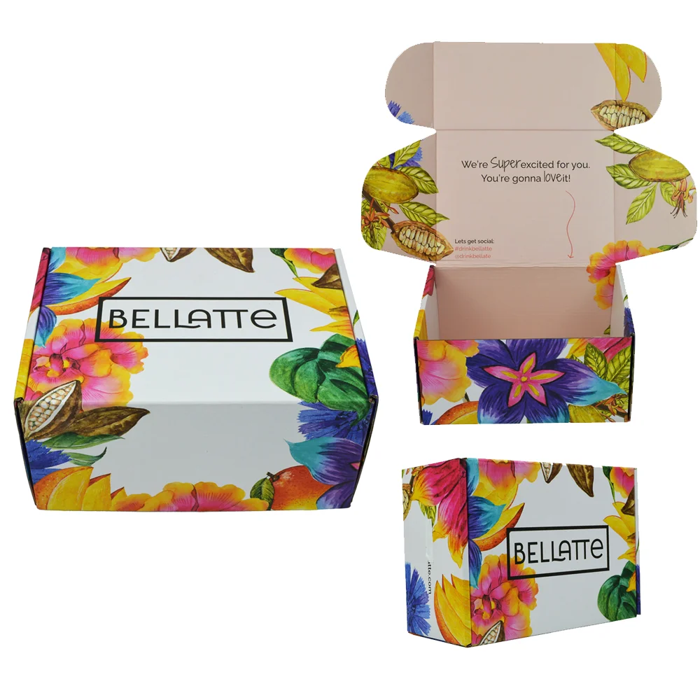 Shipping Box Packaging Custom Logo Kraft Hat Carton Packing Customized Corrugated Cardboard Packaging Paper Mailer Shipping Box