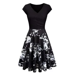 Woman Clothing Clothes Wholesale Summer Flower Dress Women