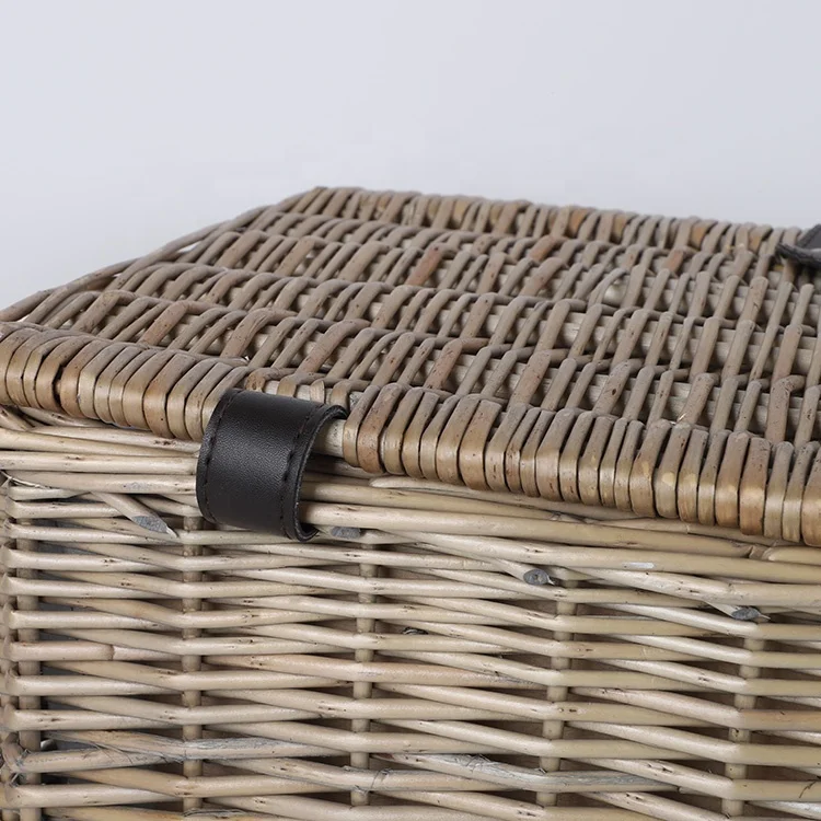 Europe style willow picnic basket insulated picnic basket for 2 person