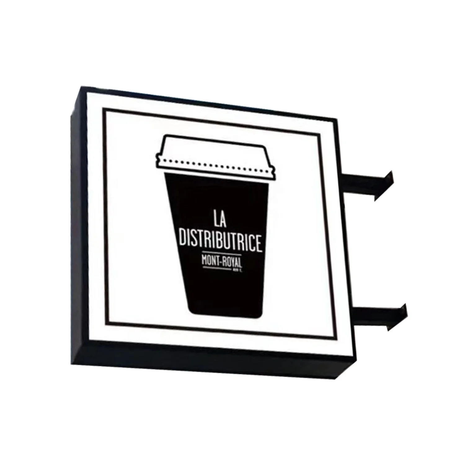 Acrylic advertising ice cream store led lightbox logo sign outdoor digital signboard