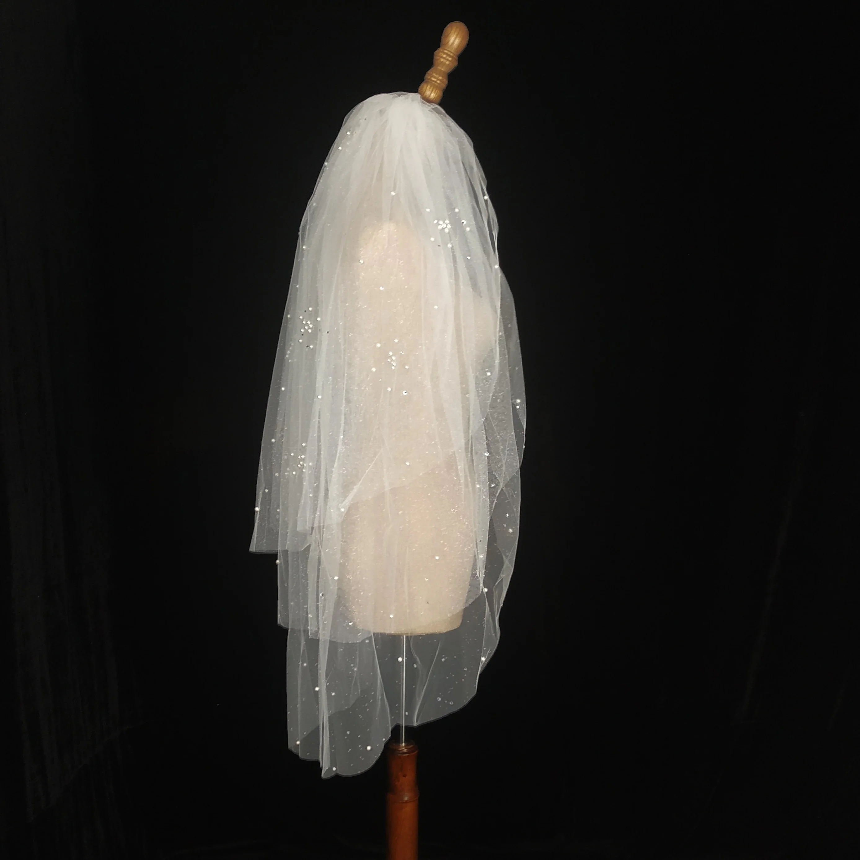 
Pearl glitter diamond magic craft Modern Bride wedding accessories wedding party 1.5 m veil 