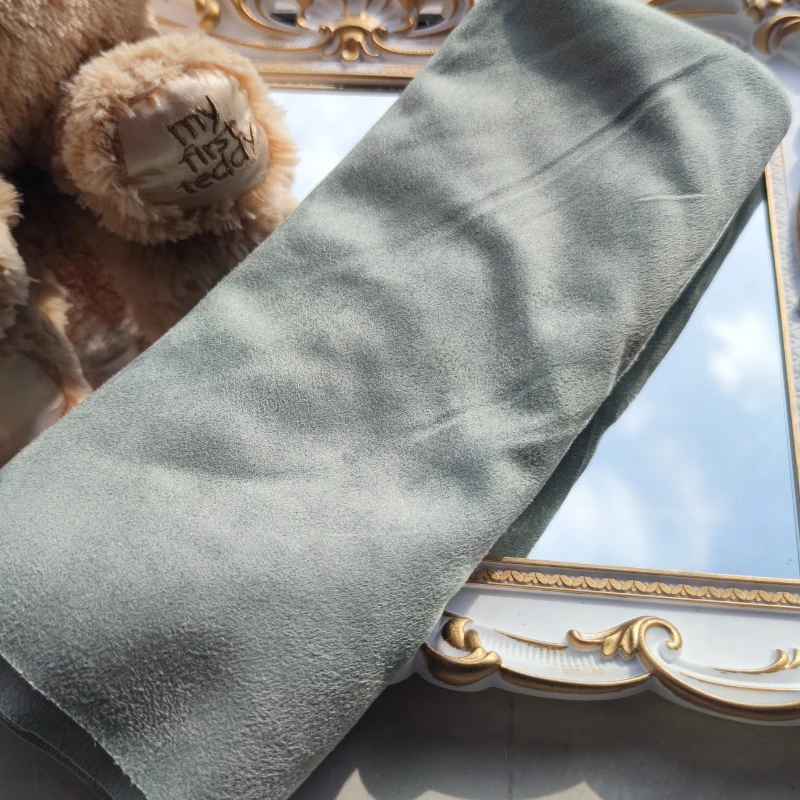 China Big Factory Made Bamboo Handle Mini Bag Suede Floor Covering Fuax Fur Fabric With Best Quality A01-002