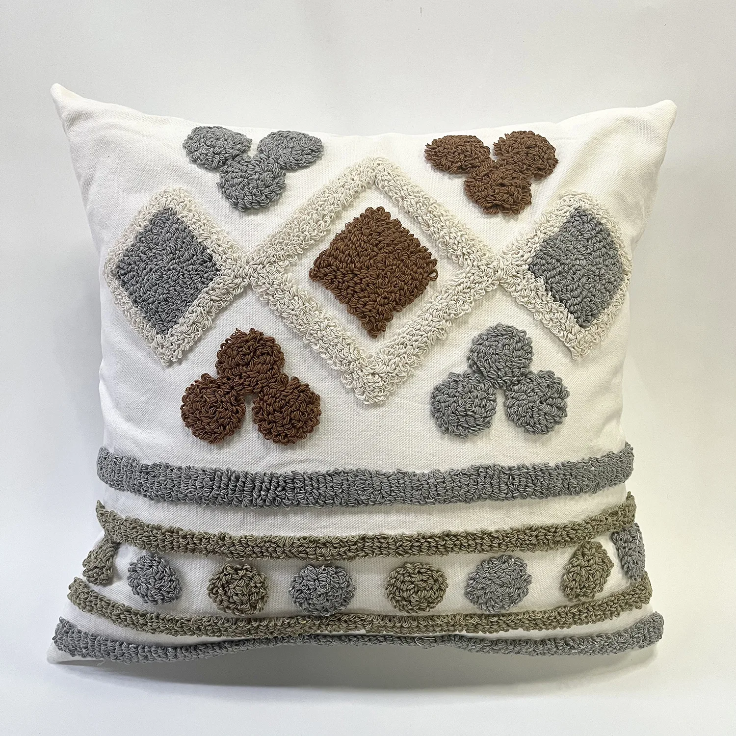 Boho Throw Pillow Covers with Tassels Woven Tufted cushion cover Bohemian Pillow Covers Decorative cushion case for Couch Sofa
