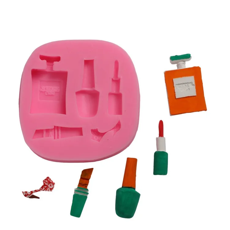 Perfume Nail Polish Wedding Decoration DIY Baking Tools Cosmetics Silicone Mold Fondant Cake Chocolate Cookie Mold