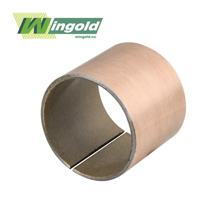 WINGOLD wb800 cusn8 Rolled Plain Sliding mbz-90 Self Lubricating Plain Sleeve Bushing 5037067 OEM Copper Wrapped Bearing Factory
