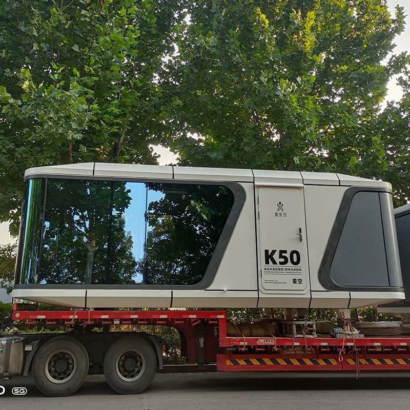 luban cabin house container homes 40ft luxury space capsule house camping hotel cabin for sale