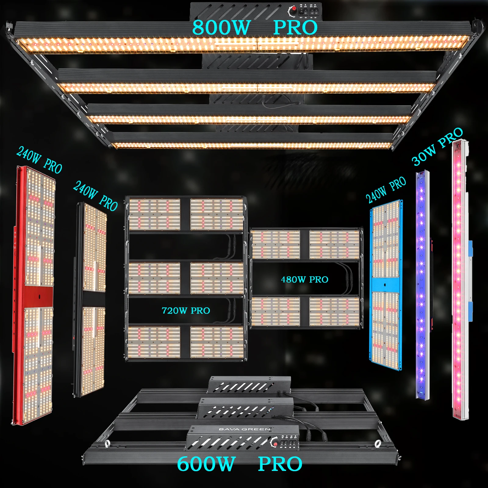 new product ideas 2022 high ppfd 240w samsung lm301h301b 385nm 730nm grow housegrow commercial white full spectrum grow lights