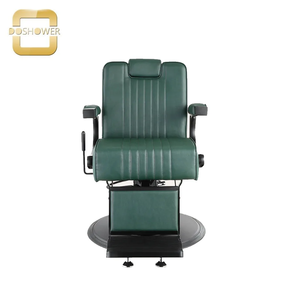 Trendy matte-black steel styling chair of barber shop classic hairdressing chair for hair styling tools chair