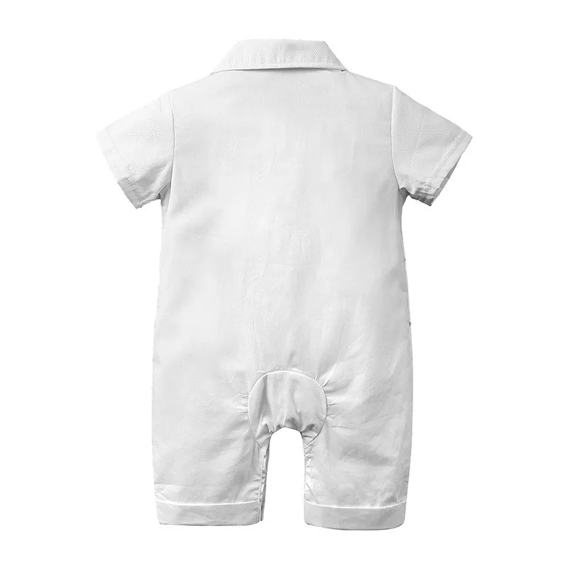 ZHG113  Baby Boys Clothes Sets Romper Gentleman British Style Clothes Jumpsuits Romper with Summer Formal Outfits Suits