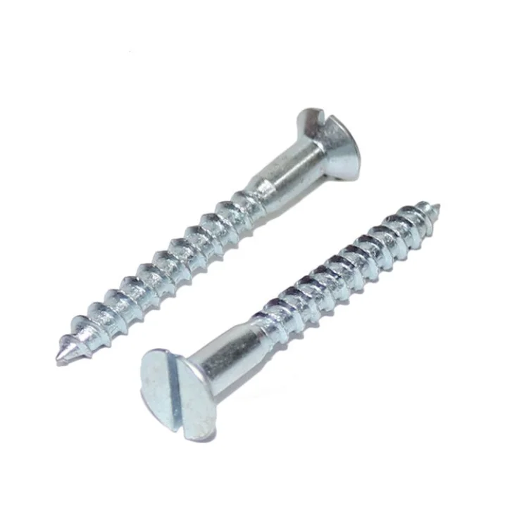  Customized Countersunk Self Tapping Screw Slotted Raised Head Wood