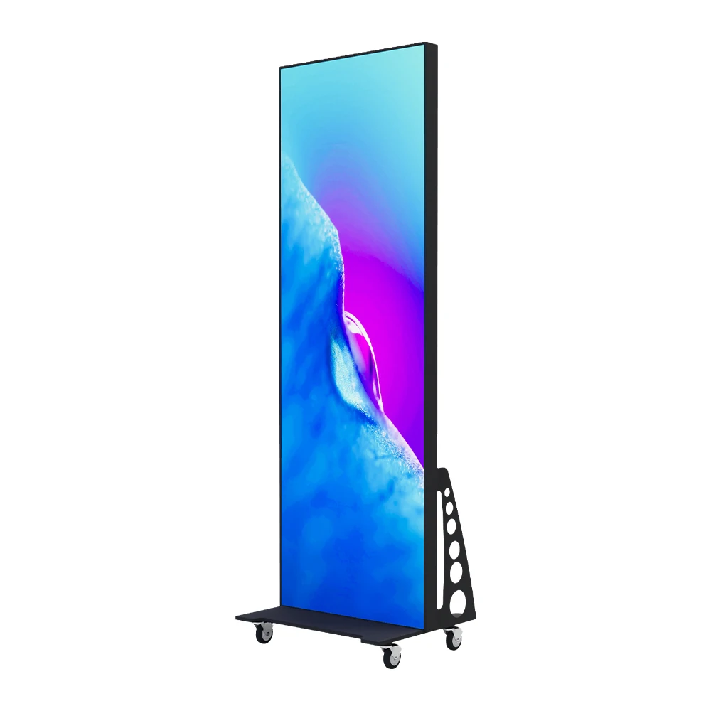 Portable Slim Advertising Digital Signage Video Screen Banner Indoor P2.5 Smart Led Poster Display