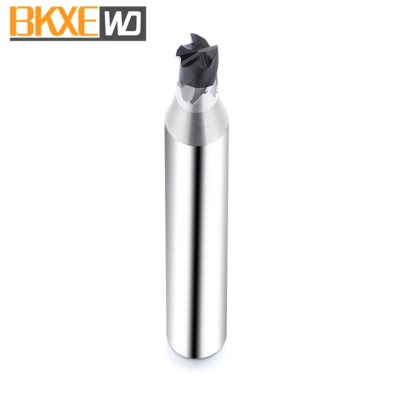BKXE 2/4 Flutes Tungsten Carbide CBN Corner Rounding CNC Milling Cutter End Mills For Metal