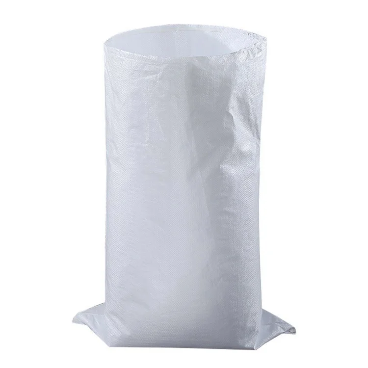 China wholesale cheap price 50kg pp woven white bag 25kg PP Woven Packing Bag Sack for cement flour rice fertilizer feed sand