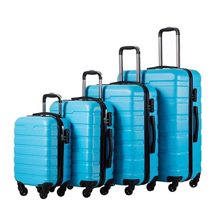 3 pcs Set 4 pcs Set ABS grocery trolley bag Luggage Hard Side Lightweight Suitcase set