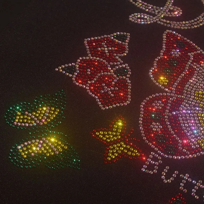 Butterfly hot stamping clothing DIY design hot stamping diamond pattern Rhinestone heat transfer printing design