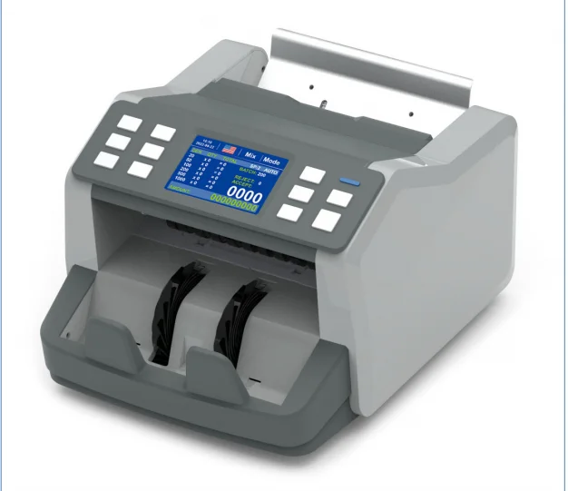 HL-P85 backloading mixed value counter/banknote counting machine/bill counter with double CIS IR UV