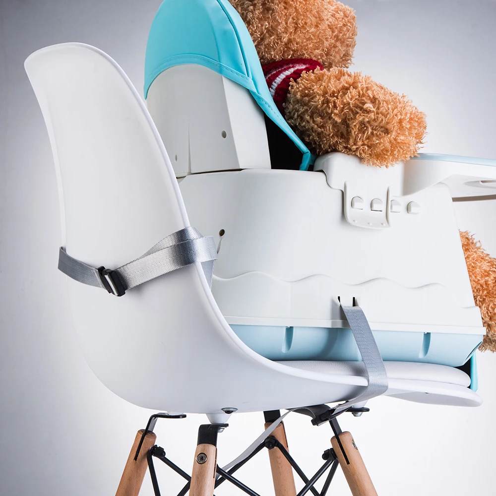 
Multifunction plastic baby feeding chair adjustable for dining 