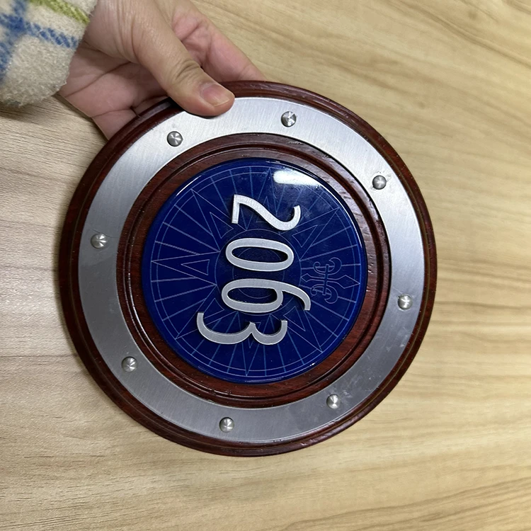 Custom metal office door sign name plate stainless steel door numbers signs