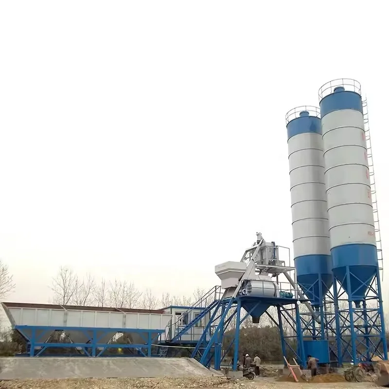 Small Stationary Ready Mix Automatic 25M3 Hzs25 Concrete Mixer Mixing Batching Plant Price For Sale