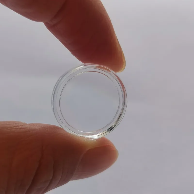 15mm round acrylic coin capsule coin holder
