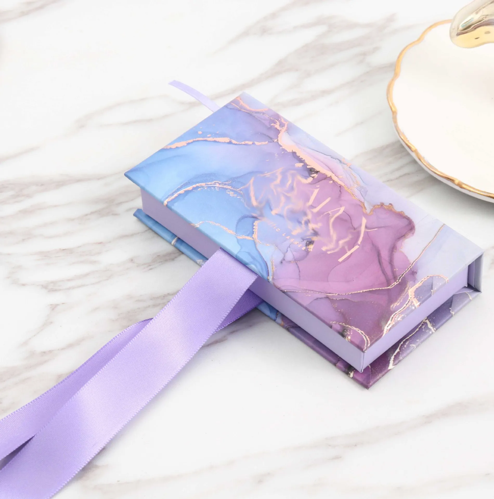 bulk custom logo private label luxury paper lash eyelash packaging box empty pink false eyelash boxes with mirror