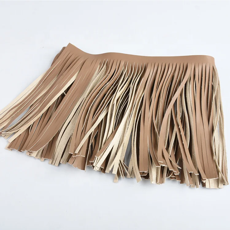 0.6-1.4Mm Faux Leather Tassels Cutting Microfiber Suede Leather Tassel Keychain Long Leather Tassels For Clothing Bags