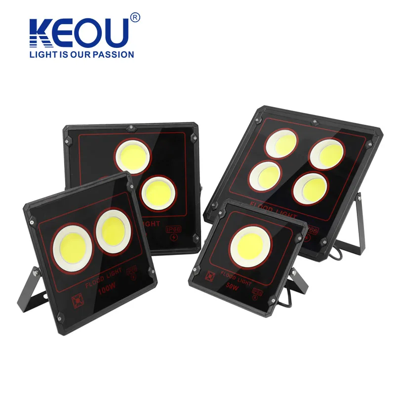 KEOU ODM COB chip 50W 100W 150W 200W 300W 400W 500W 600W waterproof IP66 led flood light