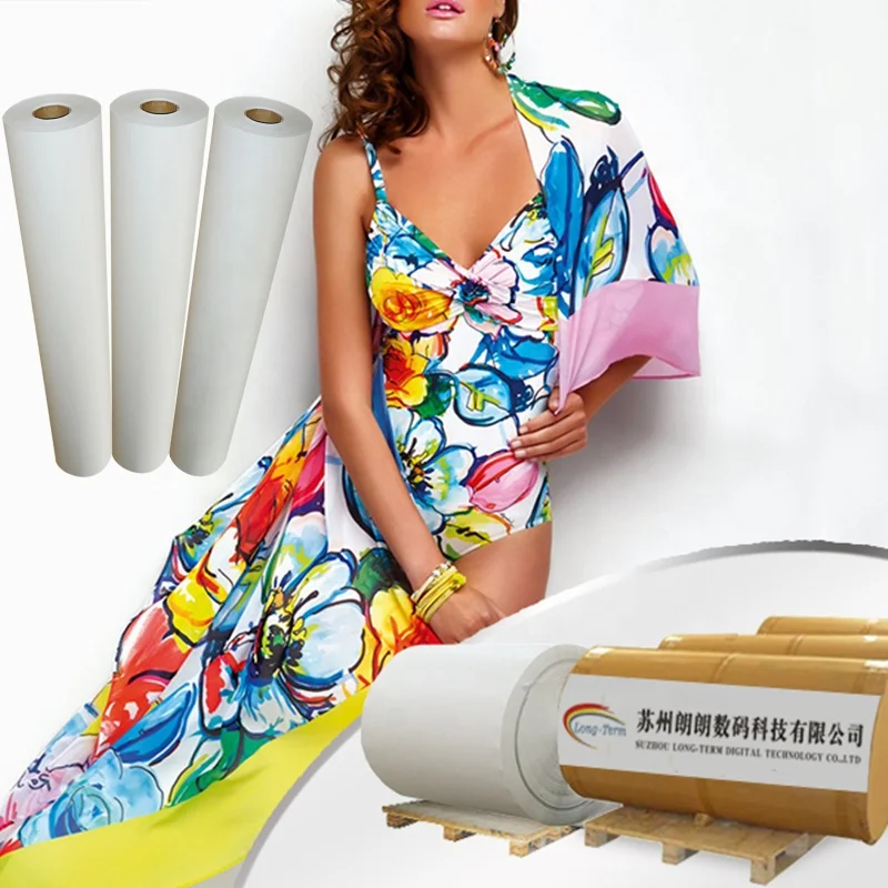 Various sizes 35g-100g sublimation paper rolls Epson inkjet printer heat transfer paper for clothes