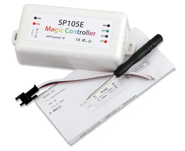 Для WS2811 WS2812B APA102 SK6812 приложение для мобильного телефона управление DC5-24V SP105e волшебный контроллер для светодиодной ленты