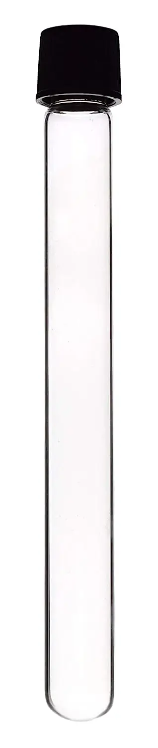 Лабораторные прозрачные цветные боросиликатные стеклянные пробирки класса 100 мл с пробирками