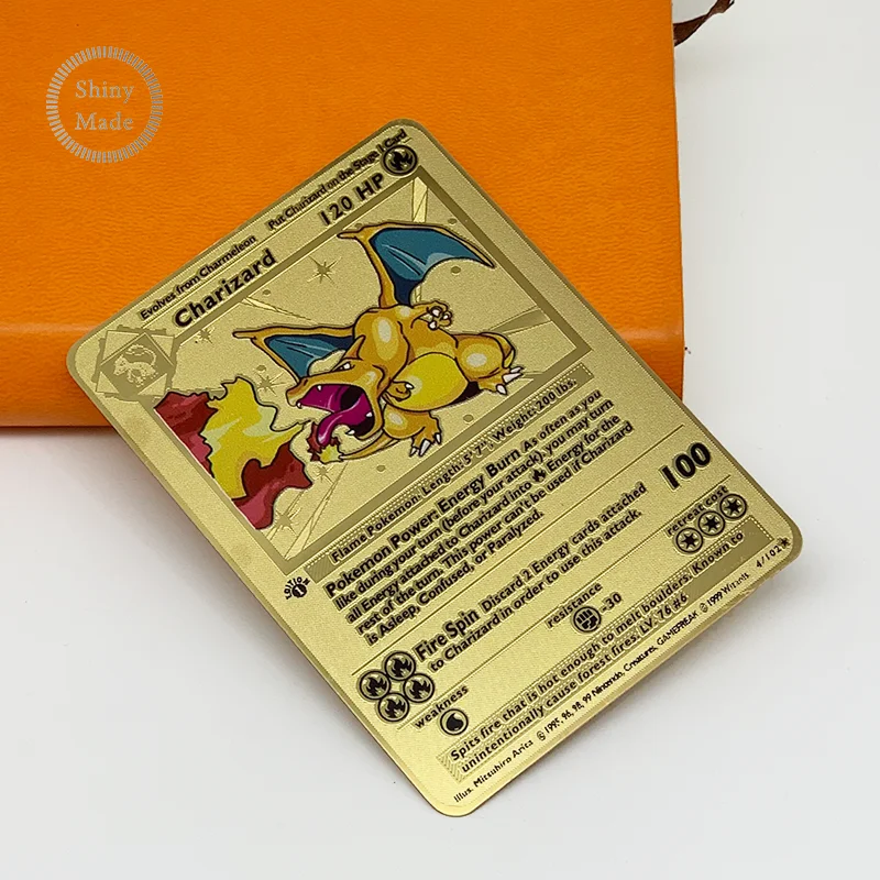  Новейшая английская версия 2020 металлические карты Pokemon! Pokemon MEGA EX карточная игра