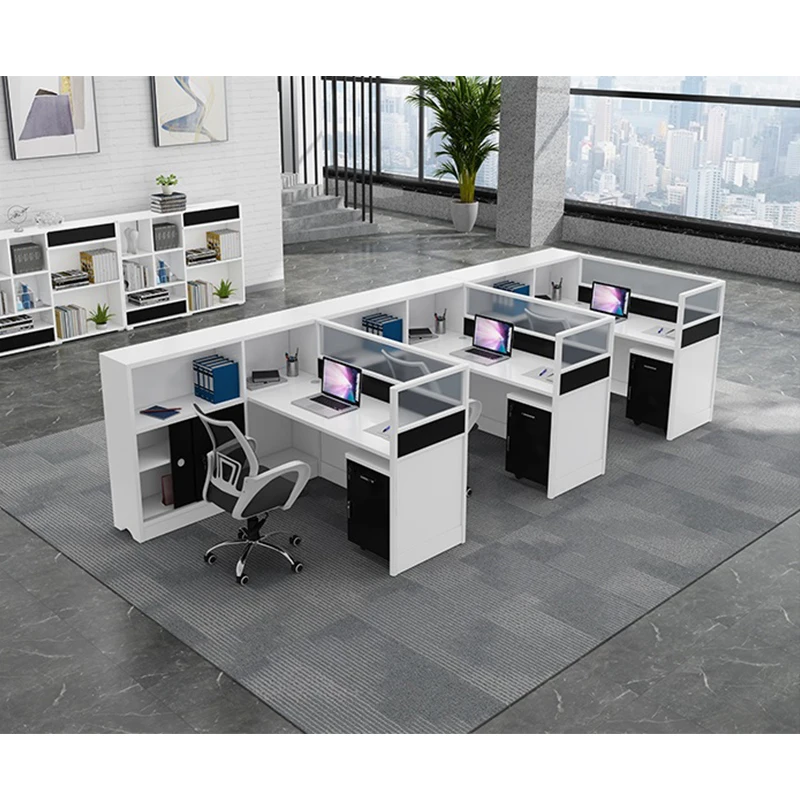 Creative Modern Luxury Workstations Office Furniture Office Cubicle Workstation for 2 person