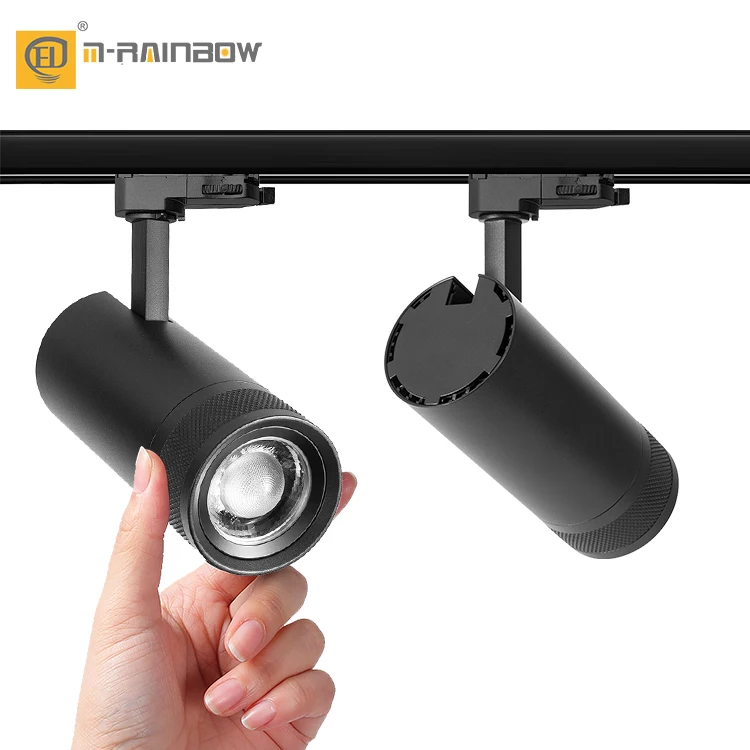 High Quality Mall Cob Rotatable Ceiling Spotlight 10w 15w 20w 24w 30w 32w 36w 40w Zoomable Led Track Light
