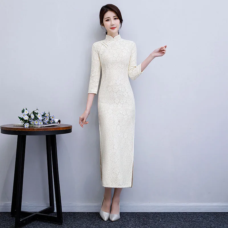 Производитель оптовая продажа современное китайское красное платье Cheongsams Qipao винтажное Восточное Свадебное женское