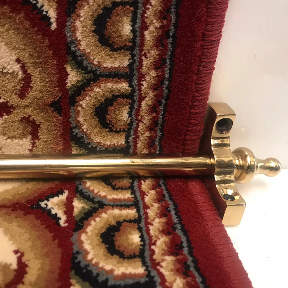 Customized brass rods Stair carpet  bracket / Stairs carpet fastening bar strip