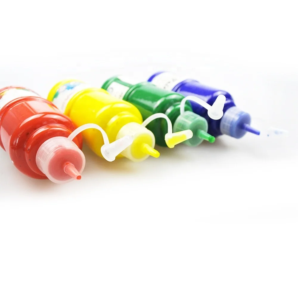 wholesale colorful 120ml water based acrylic paint set for children drop bottle
