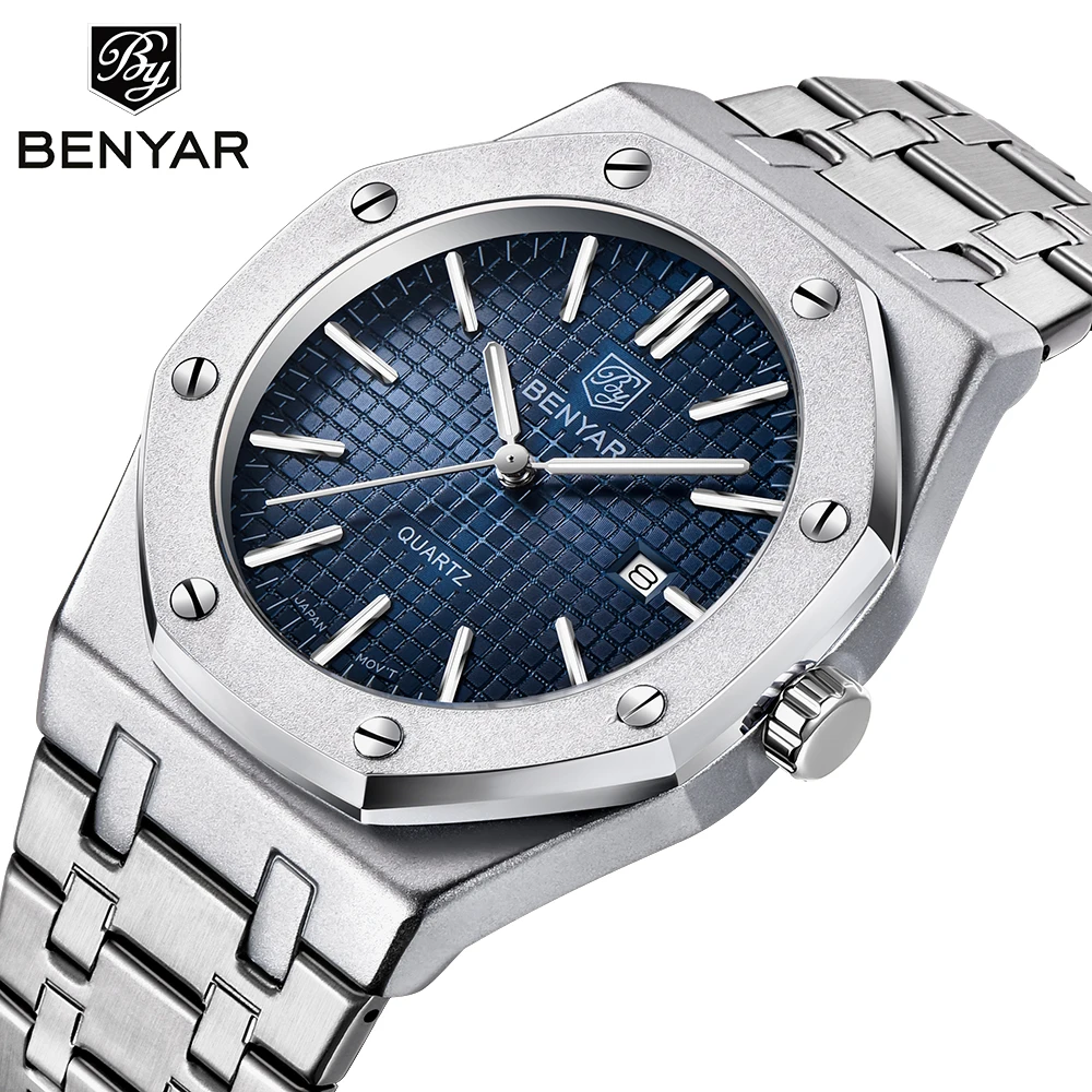 Fashion Sport Men Watches Hot Sell Chronograph stainless steel bracelet miyota movement Watch