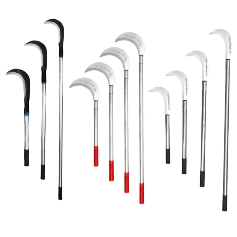 Palm Oil Bush Cutting Hand Farming Agricultural Tools Steel Long Handle Knife Sickle