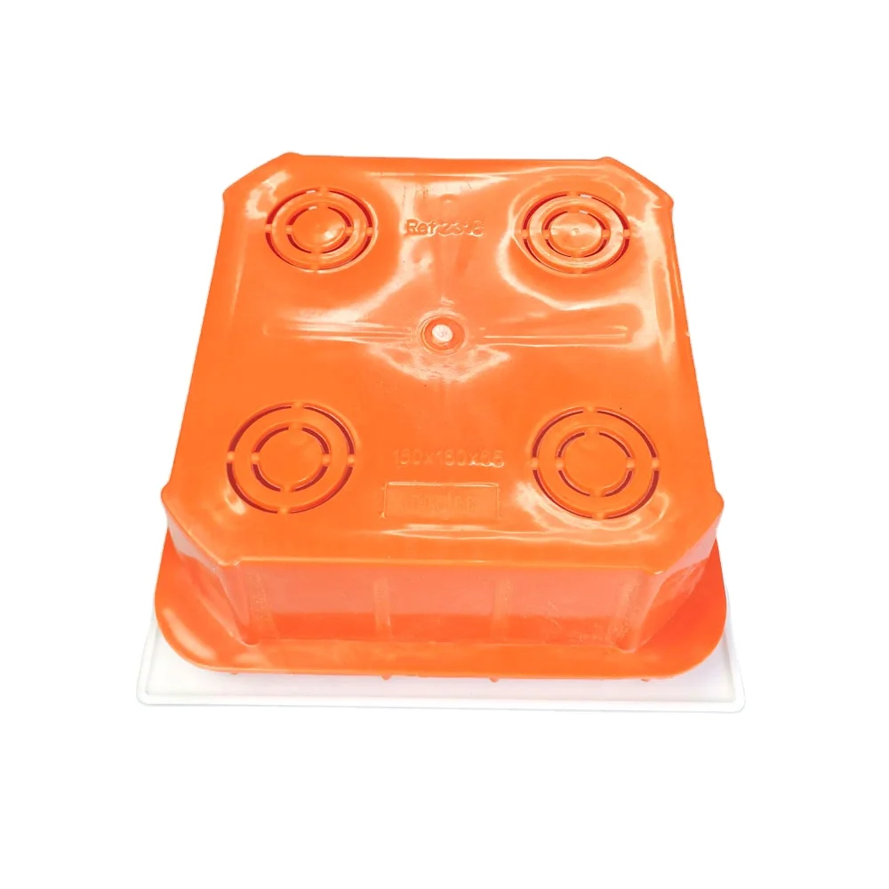 Ingelec High Performance Power Cord Switch Bottom Box Square Plastic PP Junction Box 160mm*160mm*65mm Size