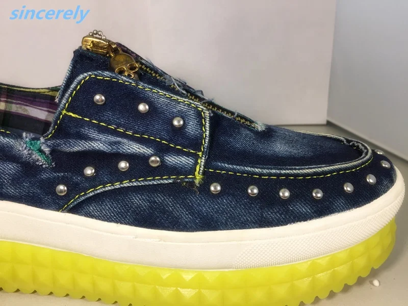 
OEM outdoor casual women fashion sneakers rivet zipper chunky shoes height increase canvas walking big size women shoes 