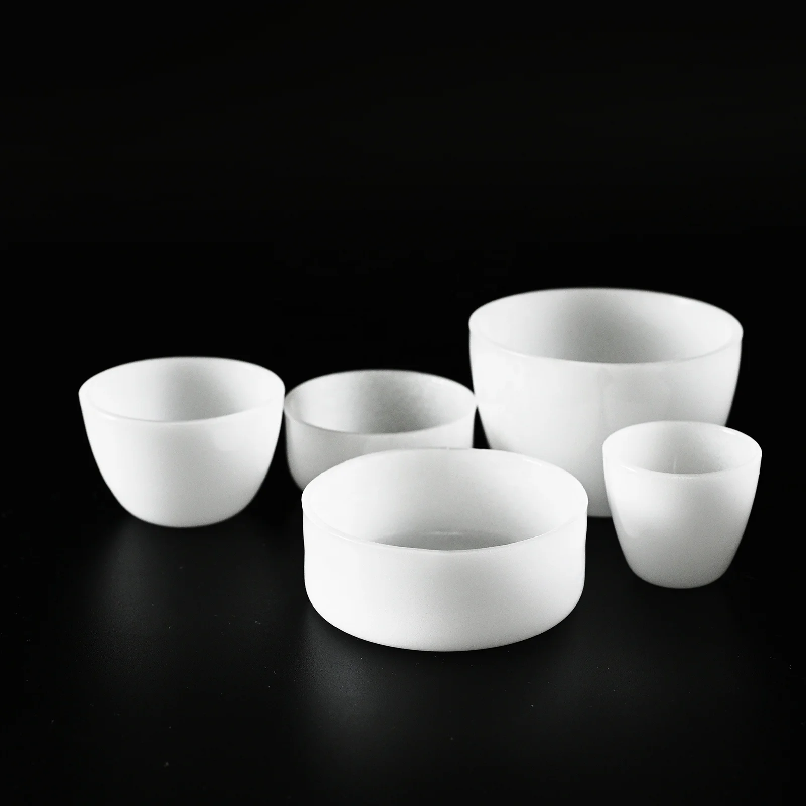 SUCCESS Laboratory Use Milky White Quartz Crucible Fused Silica Quartz For Heating Creuset De Silice