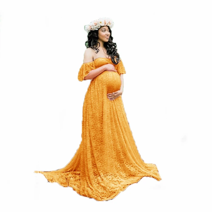 Sexy Lace Pregnant Dress Beautiful Maternity Dress For Photography Gown