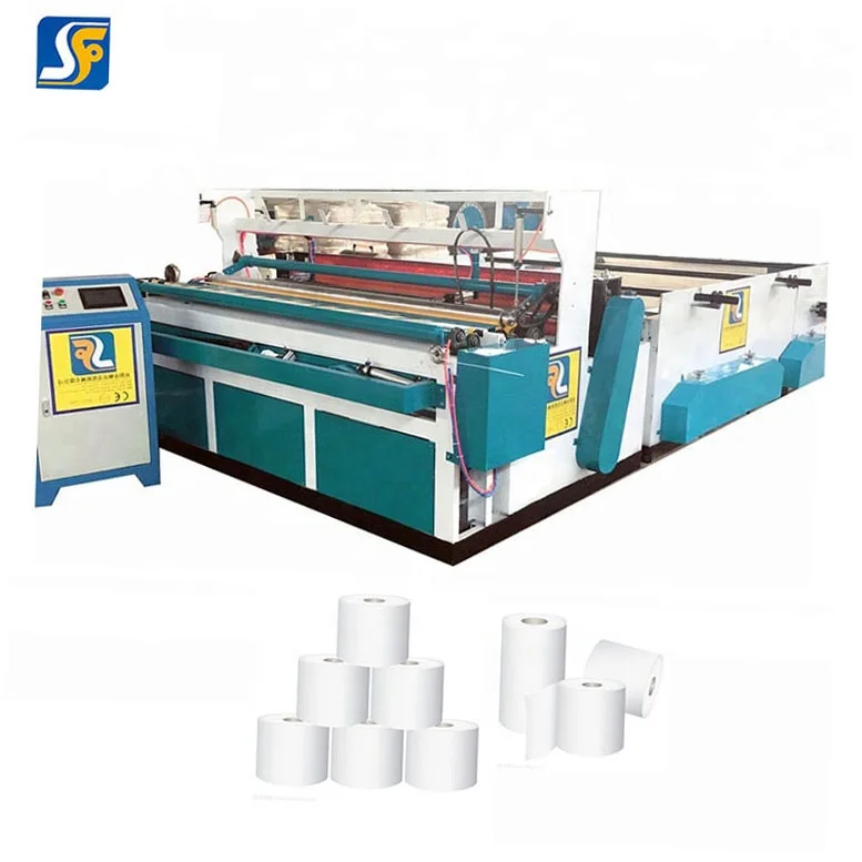 Supply High Efficiency toilet / tissue paper rewinding and cutting machine