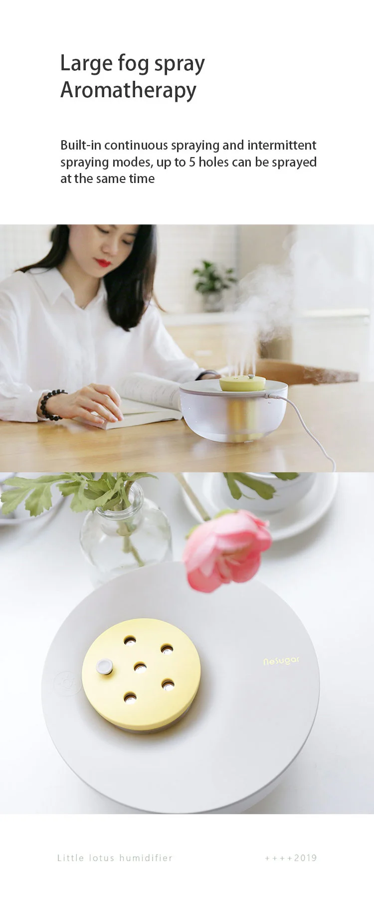 Humidifier 2022 new Chinese wind lotus shape humidifier