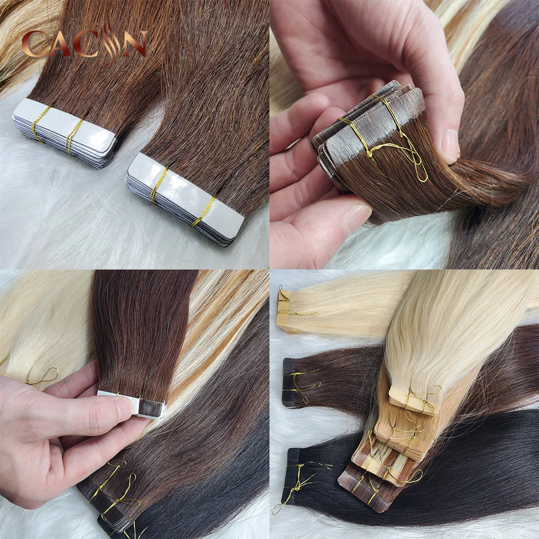 Оптовая продажа заводская цена высококачественные волосы Cacin для наращивания индийские человеческие 14A без повреждений любые цвета