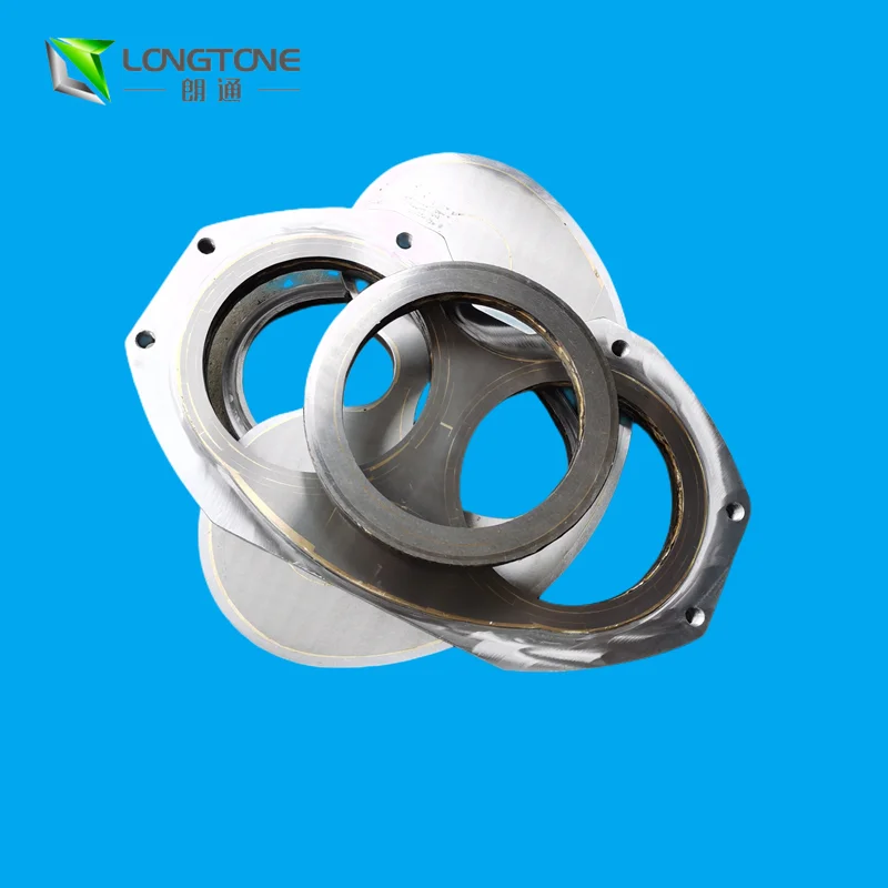 concrete spare pump parts cifa/sermac carbide spectacle wear plate and cutting ring